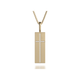 Diamond Cross Tag Necklace