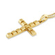 Mens Block Cross Pendant