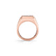 Mens Pinky Signet Ring with Pave
