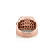 Mens Pinky Signet Ring with Pave