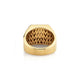 Mens Pinky Signet Ring with Pave