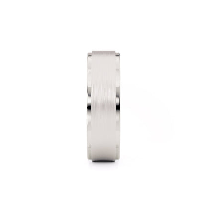 MICHAEL M Men's Platinum / 7 Men's Band MB103