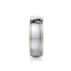 MICHAEL M Men's Platinum / 7 Men's Band MB106 Two-Tone MB-106P