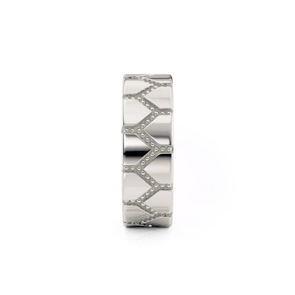 MICHAEL M Men's Platinum / 7 Men's Band MB117