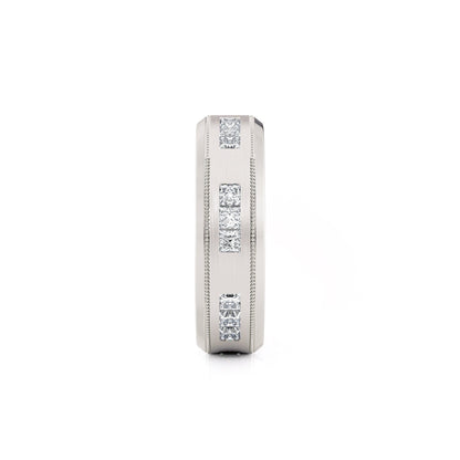 MICHAEL M Men's Platinum / 7 Men's Band MB118