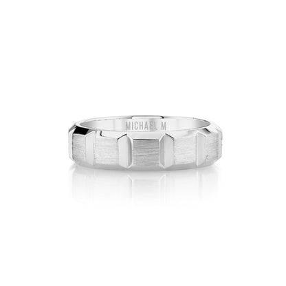 MICHAEL M Men's Platinum / 7 Men's Band MB120
