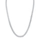 MICHAEL M Men's Silver 8mm Silver Men's Cuban Chain Necklace