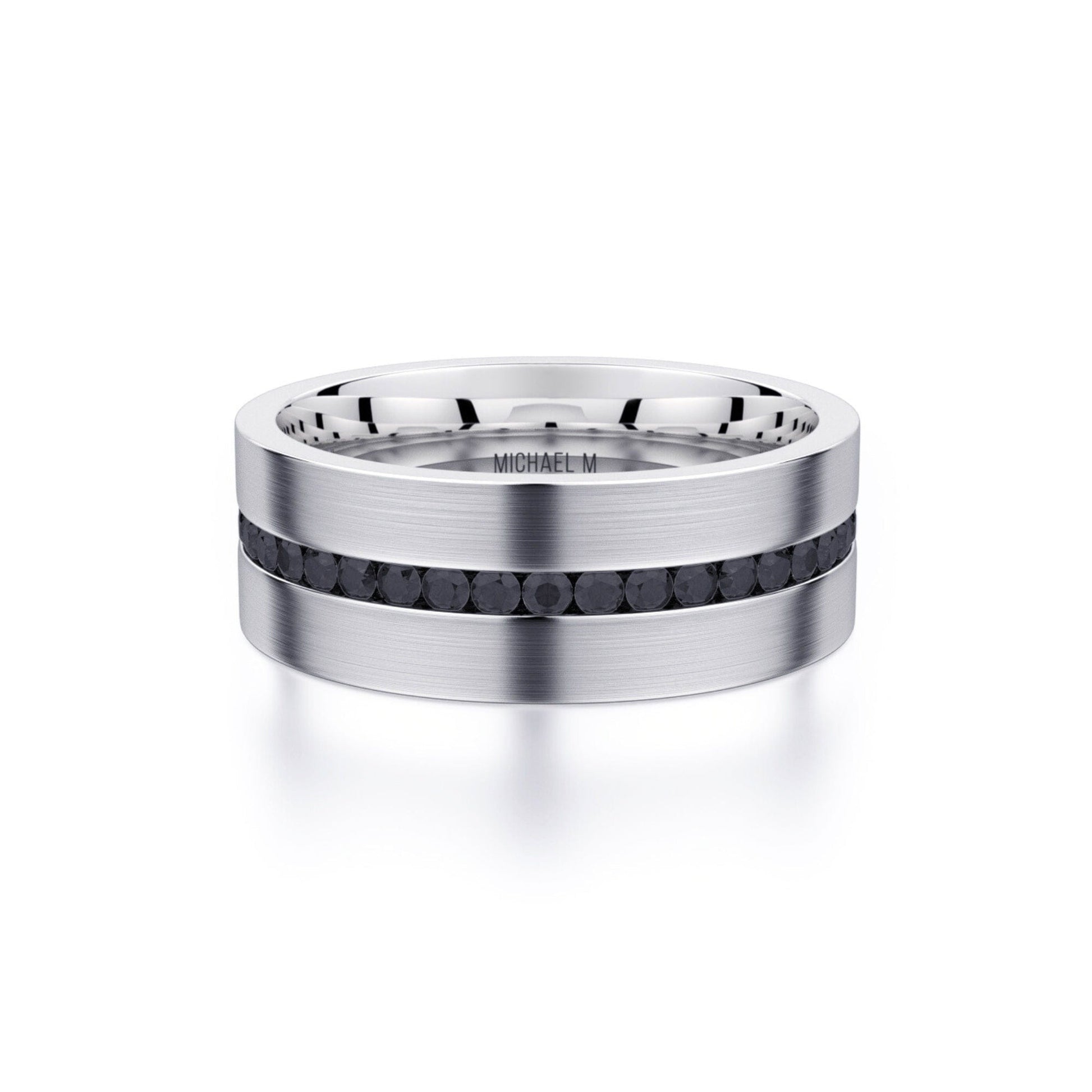 MICHAEL M Men's Titanium / 7 Men's Band MB109 MB109WT