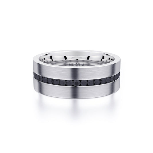 MICHAEL M Men's Titanium / 7 Men's Band MB109 MB109WT