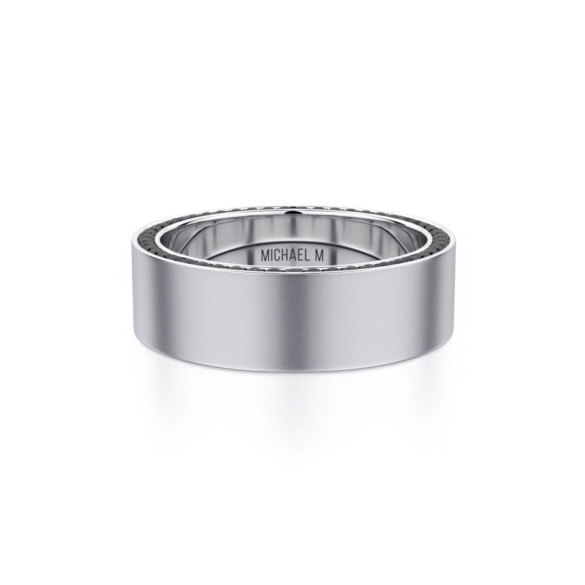 MICHAEL M Men's Titanium / 7 Men's Band MB110 MB110WT