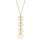 MICHAEL M Necklace 14k Yellow Gold / White Chroma Arch Drop Pendant P494