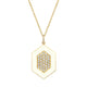 Chroma Pavé Hexagon Pendant