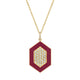 Chroma Pavé Hexagon Pendant