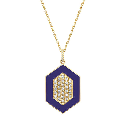 Chroma Pavé Hexagon Pendant