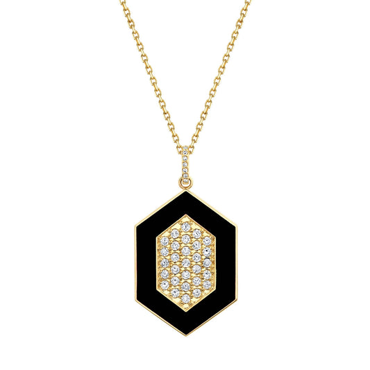 Chroma Pavé Hexagon Pendant