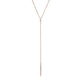 MICHAEL M Necklaces 14K Rose Gold Diamond Linear Drop Necklace CN216-RG