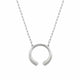 MICHAEL M Necklaces 14K White Gold Carve Knife Edge Necklace
