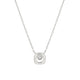MICHAEL M Necklaces 14K White Gold / Diamond - April Signature Birthstone Necklace CN435DI