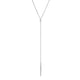 MICHAEL M Necklaces 14K White Gold Diamond Linear Drop Necklace CN216-WG