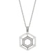 MICHAEL M Necklaces 14K White Gold Hex Truss Pendant P510