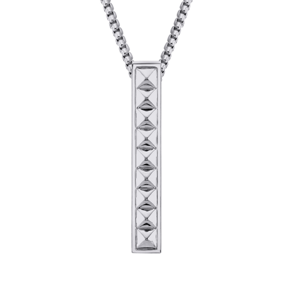 MICHAEL M Necklaces 14K White Gold Men's Tetra Pillar Necklace