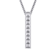 MICHAEL M Necklaces 14K White Gold Men's Tetra Pillar Necklace