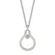 MICHAEL M Necklaces 14K White Gold Mini Signature MM Tetra Pendant P379WG
