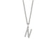MICHAEL M Necklaces 14K White Gold / N Diamond Initial Pendant P141N