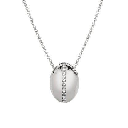 MICHAEL M Necklaces 14K White Gold Orb Split Pendant P527