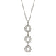 MICHAEL M Necklaces 14K White Gold Pavé Hex Infinity Pendant P506