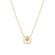 MICHAEL M Necklaces 14K Yellow Gold / Aquamarine - March Signature Birthstone Necklace CN435AQ