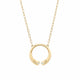 MICHAEL M Necklaces 14K Yellow Gold Carve Knife Edge Necklace Yellow Gold