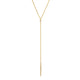 MICHAEL M Necklaces 14K Yellow Gold Diamond Linear Drop Necklace CN216-YG