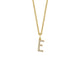 MICHAEL M Necklaces 14K Yellow Gold / E Diamond Initial Pendant P141E