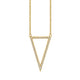 MICHAEL M Necklaces 14K Yellow Gold Geometric Triangle Diamond Pendant P226YG
