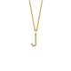 MICHAEL M Necklaces 14K Yellow Gold / J Diamond Initial Pendant P141J