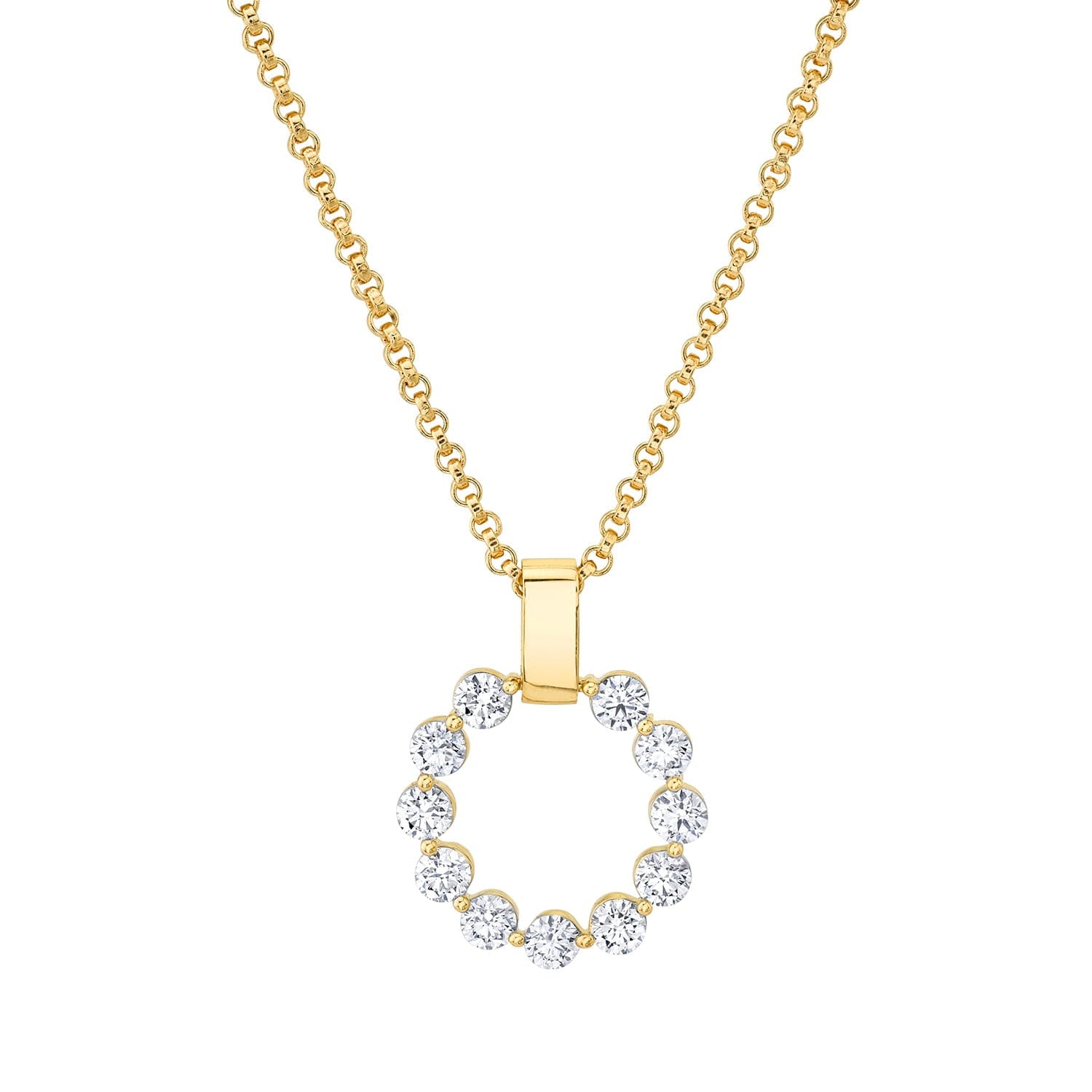 MICHAEL M Necklaces 14K Yellow Gold Large Cloud Pendant P384