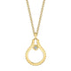MICHAEL M Necklaces 14K Yellow Gold Mini Signature MM Tetra Pendant P379YG
