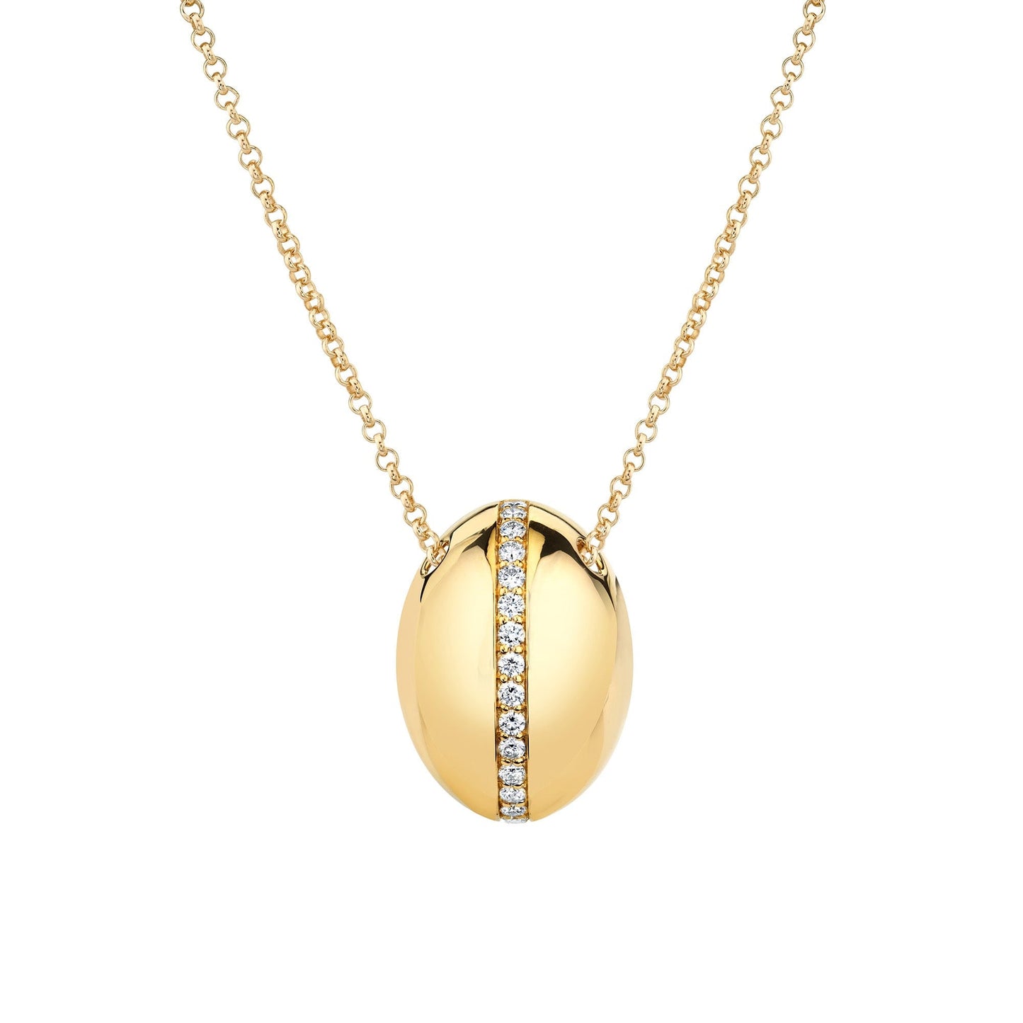 MICHAEL M Necklaces 14K Yellow Gold Orb Split Pendant P527