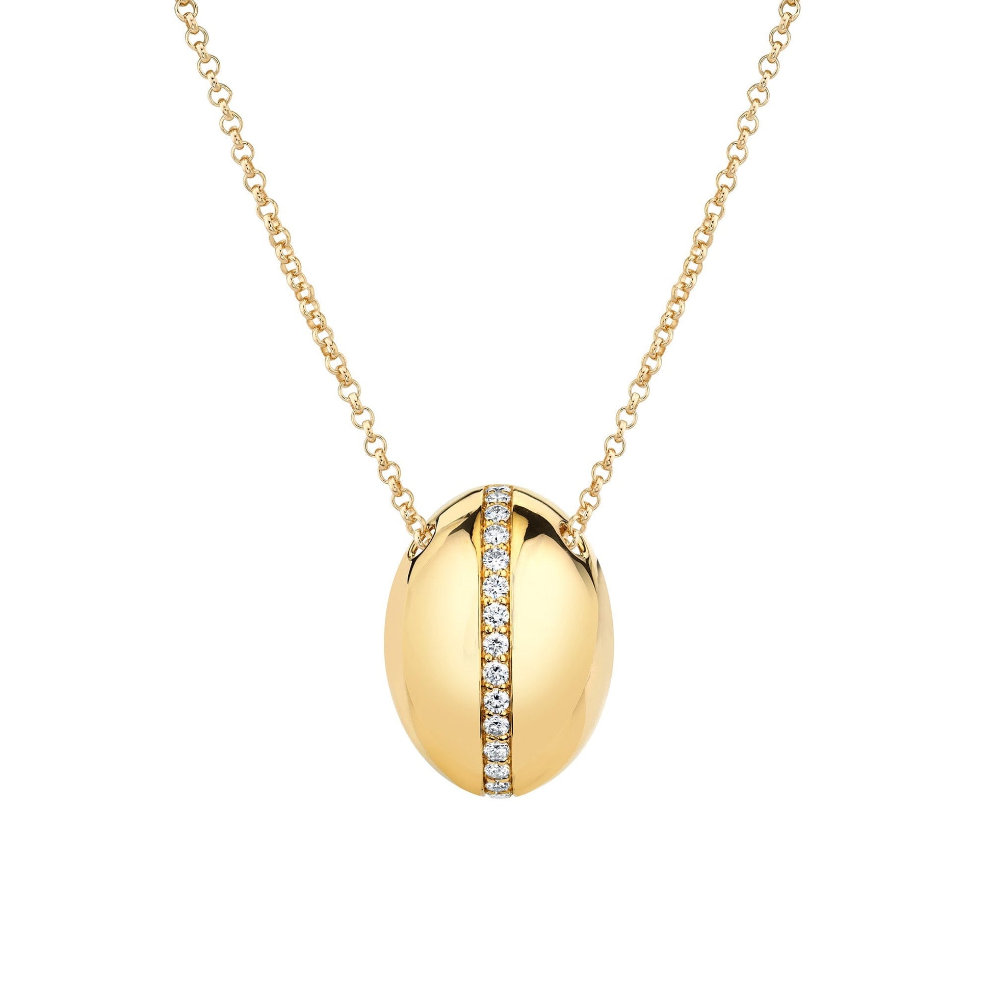 MICHAEL M Necklaces 14K Yellow Gold Orb Split Pendant P527