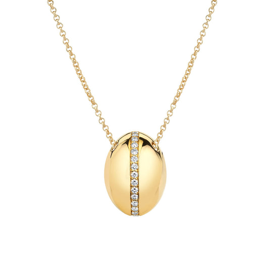 MICHAEL M Necklaces 14K Yellow Gold Orb Split Pendant P527