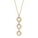 MICHAEL M Necklaces 14K Yellow Gold Pavé Hex Infinity Pendant P506