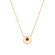 MICHAEL M Necklaces 14K Yellow Gold / Ruby - July Signature Birthstone Necklace CN435RU