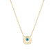 MICHAEL M Necklaces 14K Yellow Gold / Swiss Blue Topaz - December Signature Birthstone Necklace CN435BT