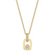 MICHAEL M Necklaces 18K Yellow Gold Link Pendant with Bezel Set Diamond P400