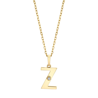Deco Initial Pendant