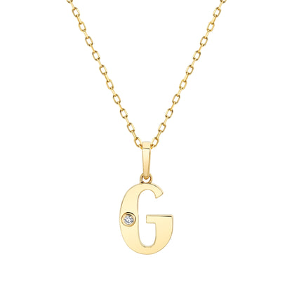 Deco Initial Pendant