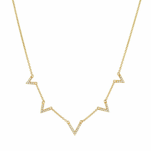 Diamond V Necklace