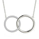 Double Diamond Circle Necklace
