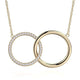 Double Diamond Circle Necklace